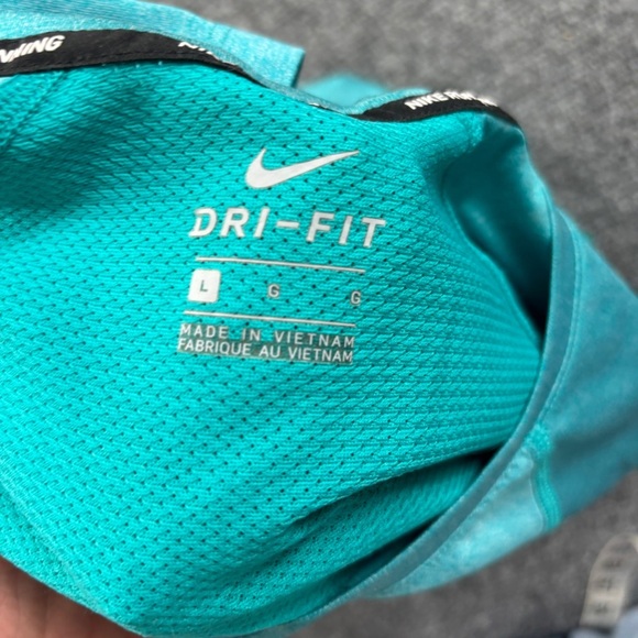 NIKE Women’s Blue Short Sleeve Dri-Fit Athletic Running Shirt size: Large - Picture 5 of 8